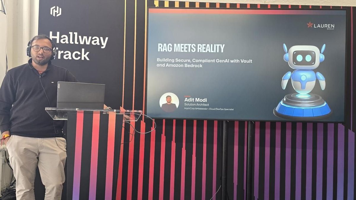 adi_12_modi's tweet photo. A few days ago, I had the chance to speak at #HashiConf 2025 in San Francisco — and honestly, it was one of the most rewarding community experiences I’ve had in a while. 🧵 https://t.co/xszri2ykIh