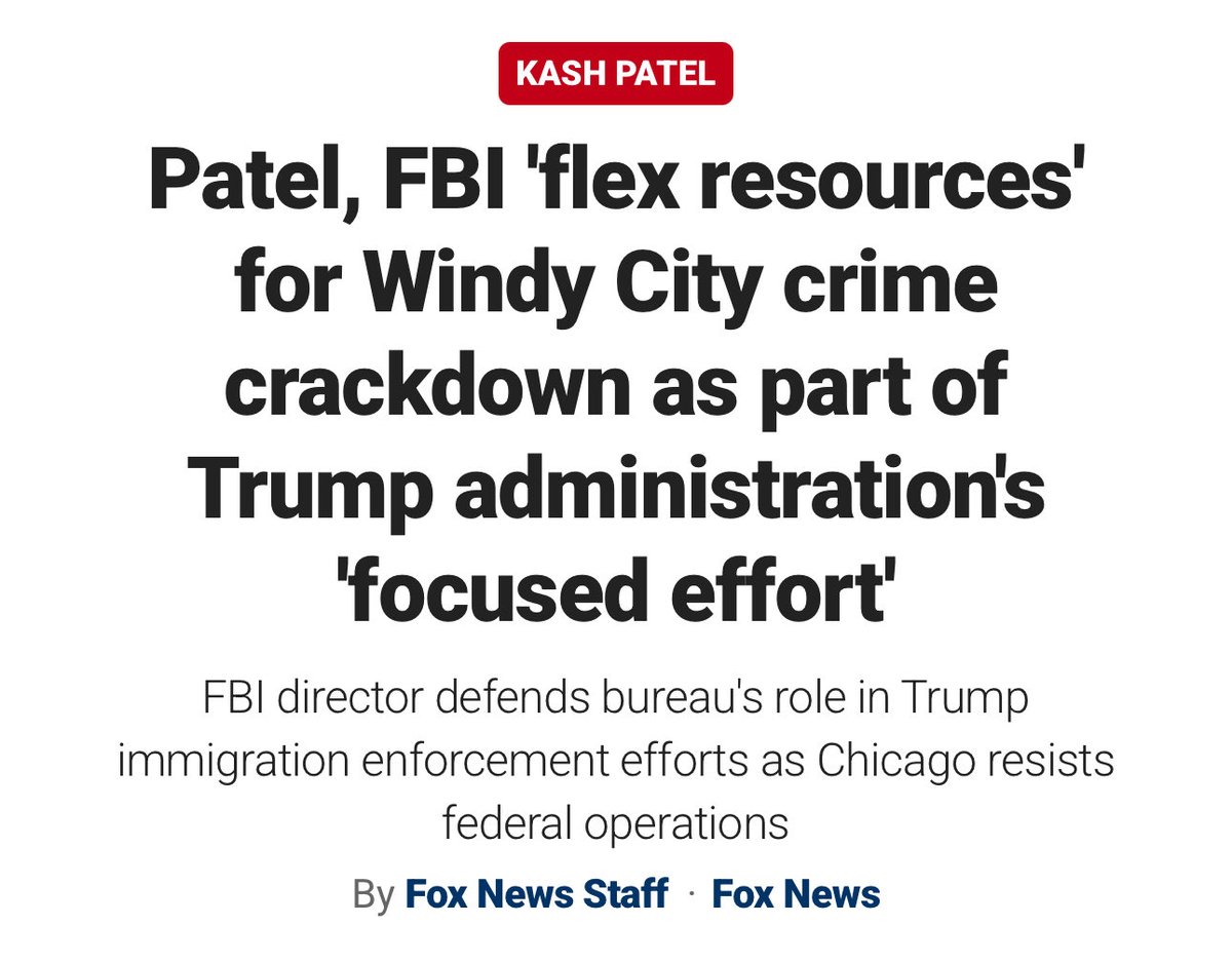 FBIDirectorKash's tweet image. Chicago deserves safe streets. That’s why we’re surging FBI resources and taking on violent crime.
We won’t let failed politicians put criminals first.
Our mission: protect the American people.