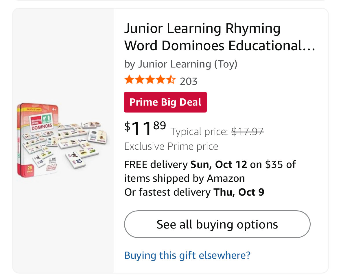 malmarlet16's tweet image. Would you like to help some Kindergarteners &amp;amp; 1st graders with letter and rhyming skills? As a K-4 reading teacher, I am looking to make learning fun! Can you help with either of these learning games? #ClearTheLists2025 #readingteacher 

My Wishlist: bit.ly/4mHnCqo