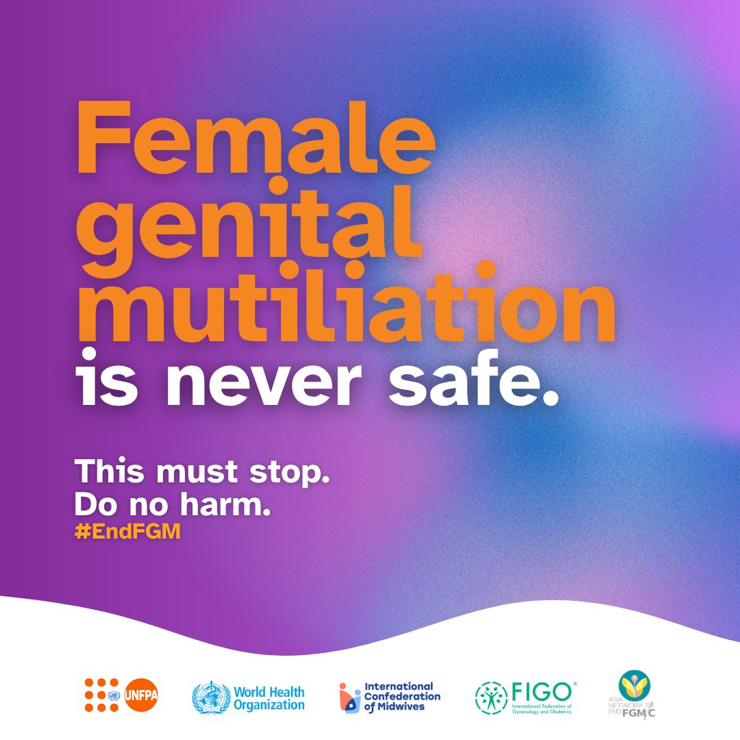 Health workers must uphold their oath: do no harm.

Every girl deserves dignity and a future free from #FGM.

At #FIGO2025, <a href="/UNFPA/">UNFPA</a> stands united with partners against the medicalization of FGM: asiapacific.unfpa.org/en/news/do-no-… 

 #EndFGM