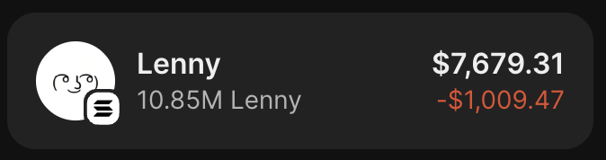 Just bought more on this dip... 

$LENNY