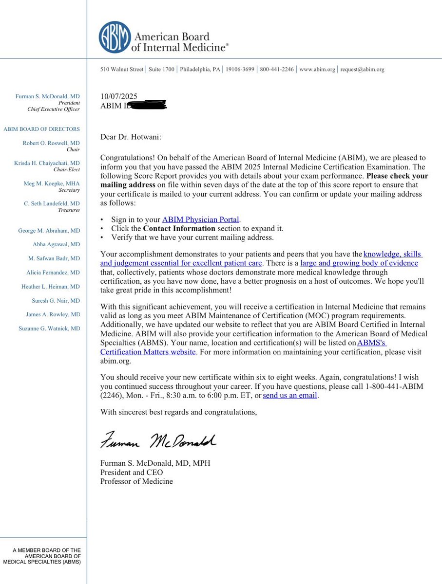 hotwanipriya1's tweet image. Officially ABIM certified! 💪🏽 Grateful for the journey. #ABIM #cardiotwitter