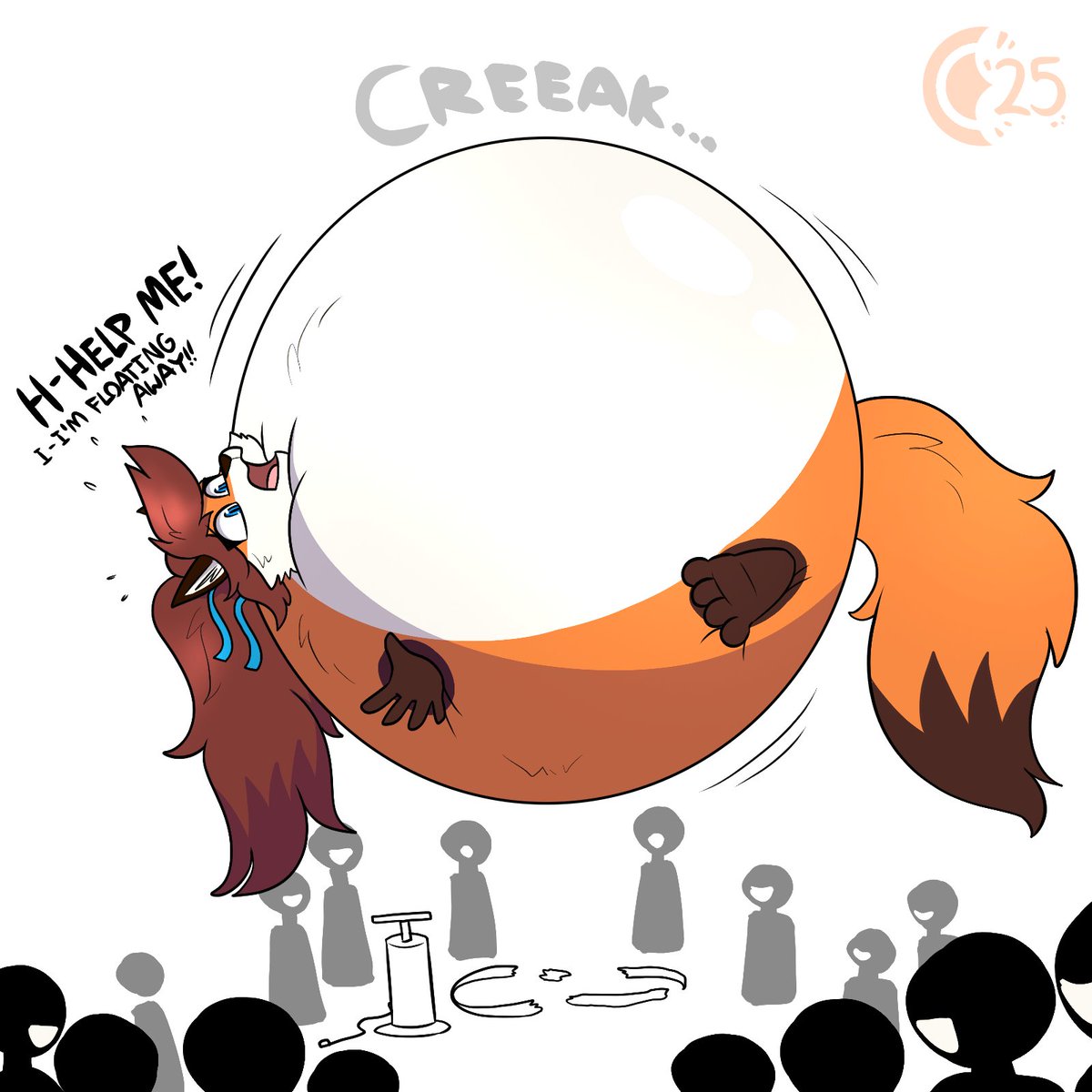Octummber Day 8: Amusement
What a spectacle! <a href="/Just_lazy_Cake/">Just-A-Cake</a> make sure to tie her down next time!