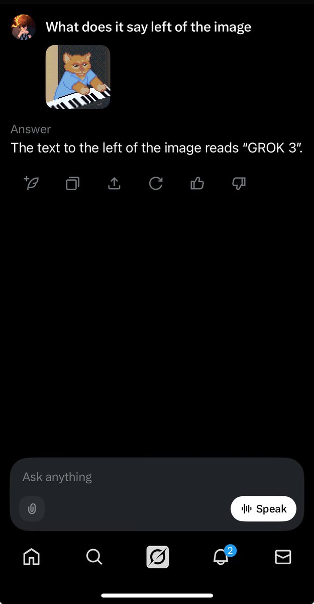 BrainWashCrypt's tweet image. Anyone wondering what it says left of the keyboard cat 

Grok 3