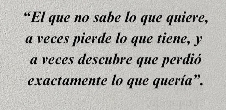 🌙 “No todos los que pierden, pierden.”

A veces no sabemos qué queremos, y en esa confusión soltamos lo que más necesitábamos.
Solo cuando el silencio llega —cuando ya no hay nada que sostener— entendemos el valor de lo que dejamos ir.

No es culpa, es aprendizaje.
Cada pérdida