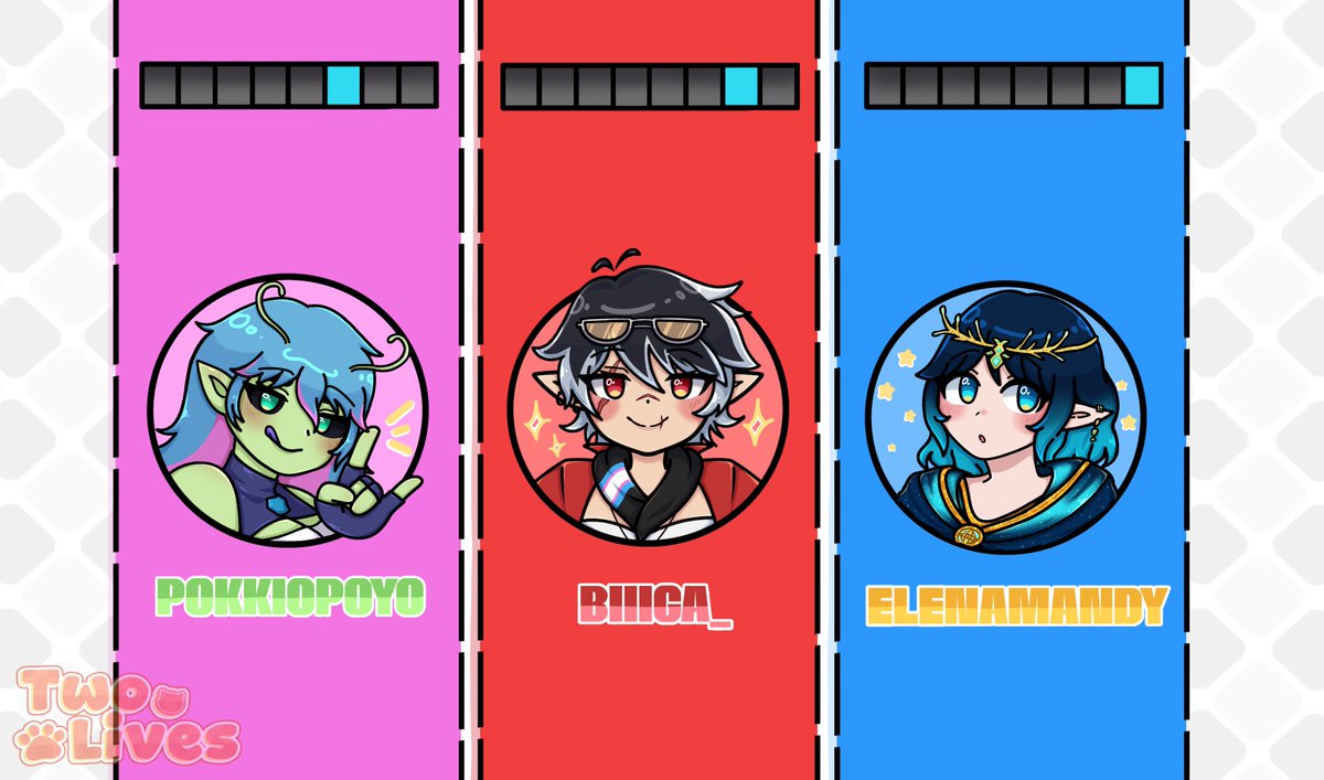 Boom dia boa tarde e boa noite a todos, hoje estamos anunciando os últimos 3 membros da família Two Lives !!!
estreando:
<a href="/Aquelapokkio/">Pokkiopoyo | Em rework visual!</a>  
<a href="/Biiiga_/">Biga The Gabi</a> 
<a href="/ElenamedyOFC/">Elenamedy</a>  

#Vtuberbr #TwoLives_OFC