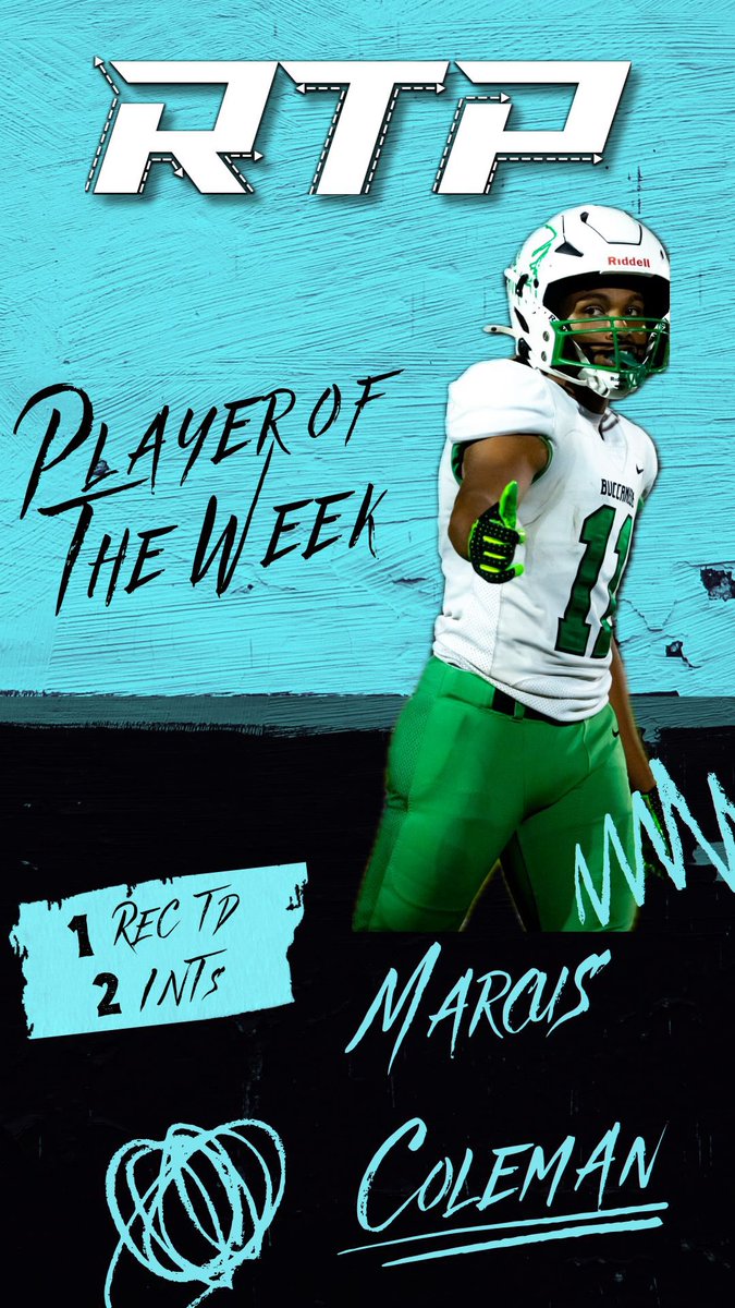 RouteTreePerf's tweet image. Congratulations to Week 7 Player of the Week: Marcus Coleman

Marcus made some big time plays in big time moments, on both sides of the ball!
