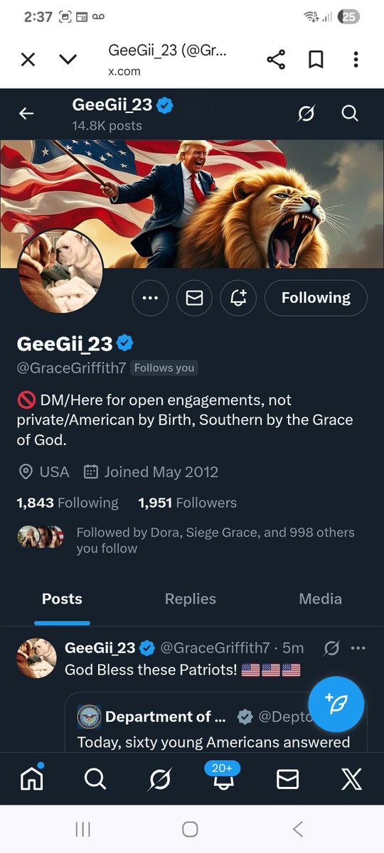 Hawkesbay69's tweet image. Can we find some more fantastic friends for
@GraceGriffith7 
@ambuhbam 
F&amp;amp;R
💪🫶👊💥💯🇺🇸