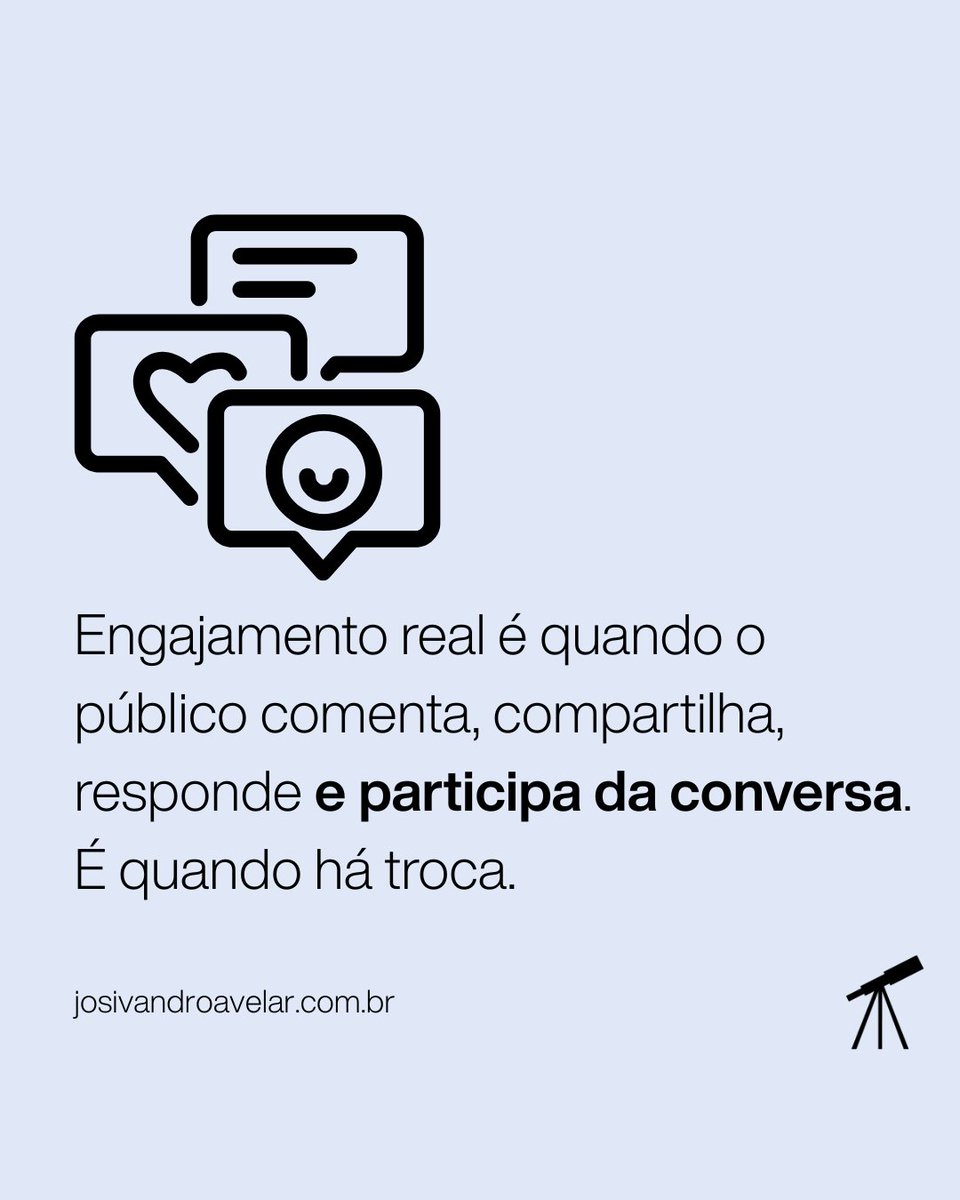 josivandro's tweet image. 💬 Curtidas contam.
Mas conversas conectam.
O novo #ContentTalks fala sobre transformar interação em relação real — e por que o engajamento que importa vai além dos números.

Menos contagem, mais vínculo. 💡

#Comunicação #Engajamento #MarketingDeConteúdo #Criatividade