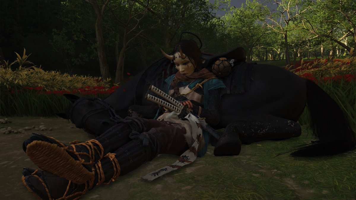 StandardDiff's tweet image. Wild thought that I had gone nearly 40 hours without picking a new horse in Ghost of Yotei. Guess it was time ol’ girl got some rest anyways.
If that doesn’t scream there’s a ton to do I don’t know what does.
#GhostofYotei