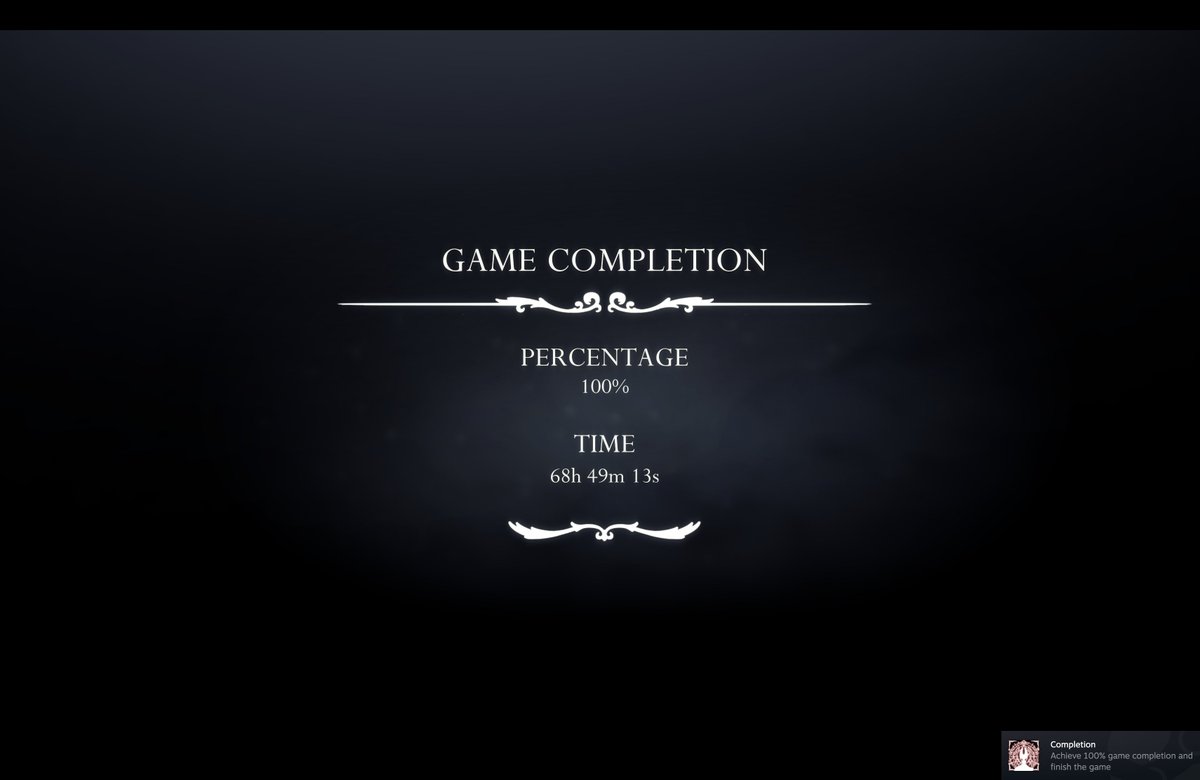 MegaBlade05's tweet photo. Thank you, Team Cherry! One of the best gaming experiences of my life. What an absolute cinema of an ending. https://t.co/Xg87YkDMdr