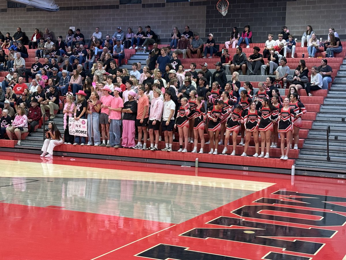 redhawks_mhs's tweet photo. Volleyball Final: Montrose 3 Gunnison 0. #GoRedHawks #PinkOutGame https://t.co/pCHp9oX1AZ