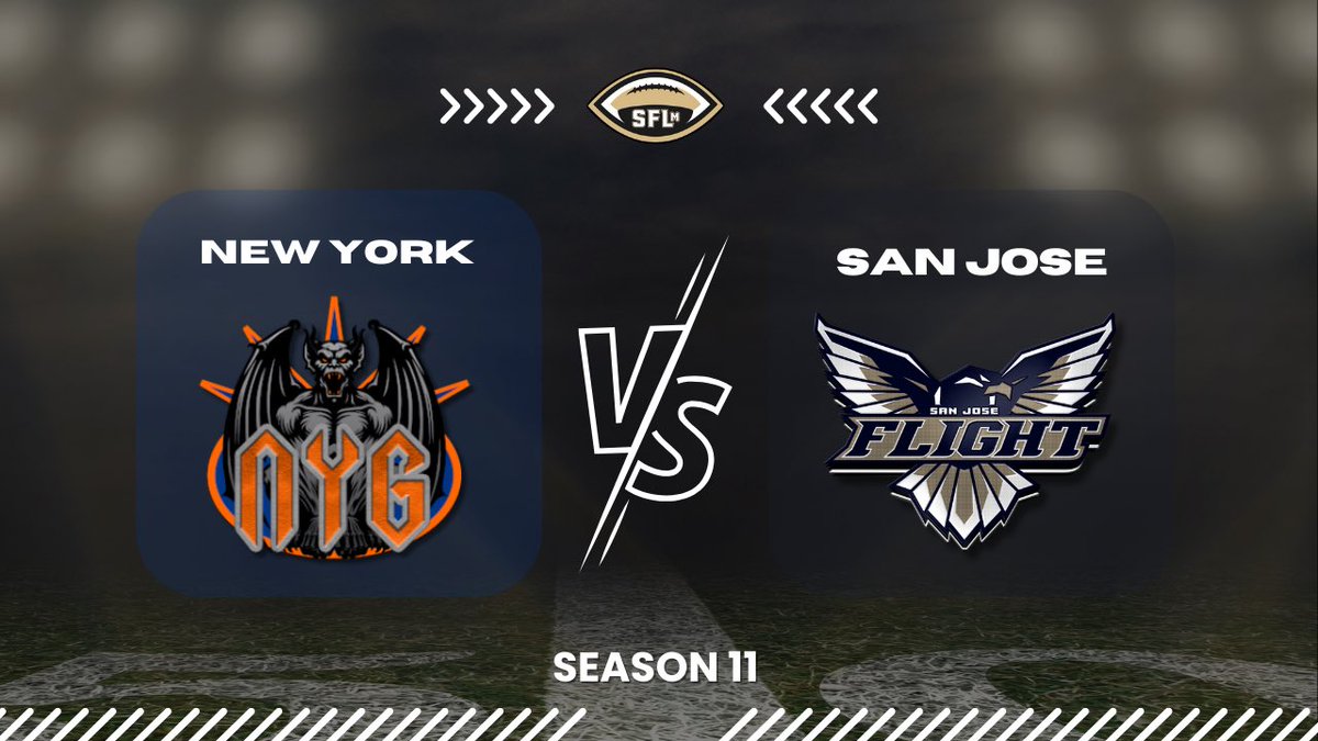 SimulationFLm's tweet image. Week 9!
New York Gargoyles travel to @sanjose_flight where #NewYork is still looking for their first win! 

📺 youtube.com/watch?v=kLj0Aj…
JOIN ➡️ linktr.ee/simulationfl
#MakeAnImpact #SFLm