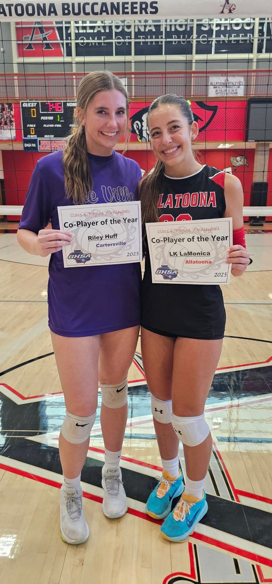 Allatoona Volleyball (@allatoonavb) on Twitter photo Congratulations to <a href="/AllatoonaVB/">Allatoona Volleyball</a> senior setter LK LaMonica on her Co-Player of the Year with Cartersville MB Riley Huff. Both deserving of this great honor. LK is back-to-back Player of the Year. Go Bucs!
<a href="/toona_athletics/">Allatoona Athletics</a>
<a href="/cobb_sports/">Cobb Sports</a>
<a href="/OfficialGHSA/">GHSA</a>
<a href="/mdjonline/">MDJ Online</a> Congratulations to <a href="/AllatoonaVB/">Allatoona Volleyball</a> senior setter LK LaMonica on her Co-Player of the Year with Cartersville MB Riley Huff. Both deserving of this great honor. LK is back-to-back Player of the Year. Go Bucs!
<a href="/toona_athletics/">Allatoona Athletics</a>
<a href="/cobb_sports/">Cobb Sports</a>
<a href="/OfficialGHSA/">GHSA</a>
<a href="/mdjonline/">MDJ Online</a>