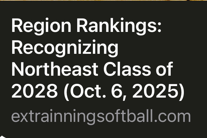 JMena2028's tweet image. I appreciate being recognized by @ExtraInningSB for both my academic and athletic achievements. It's not easy juggling it all, but grateful for all the positives that come from it. @UnityTorres2028 @UnityNewJersey @VAUnitySB @TopPreps @Softball_Alley @SoftballDown @los_stuff…