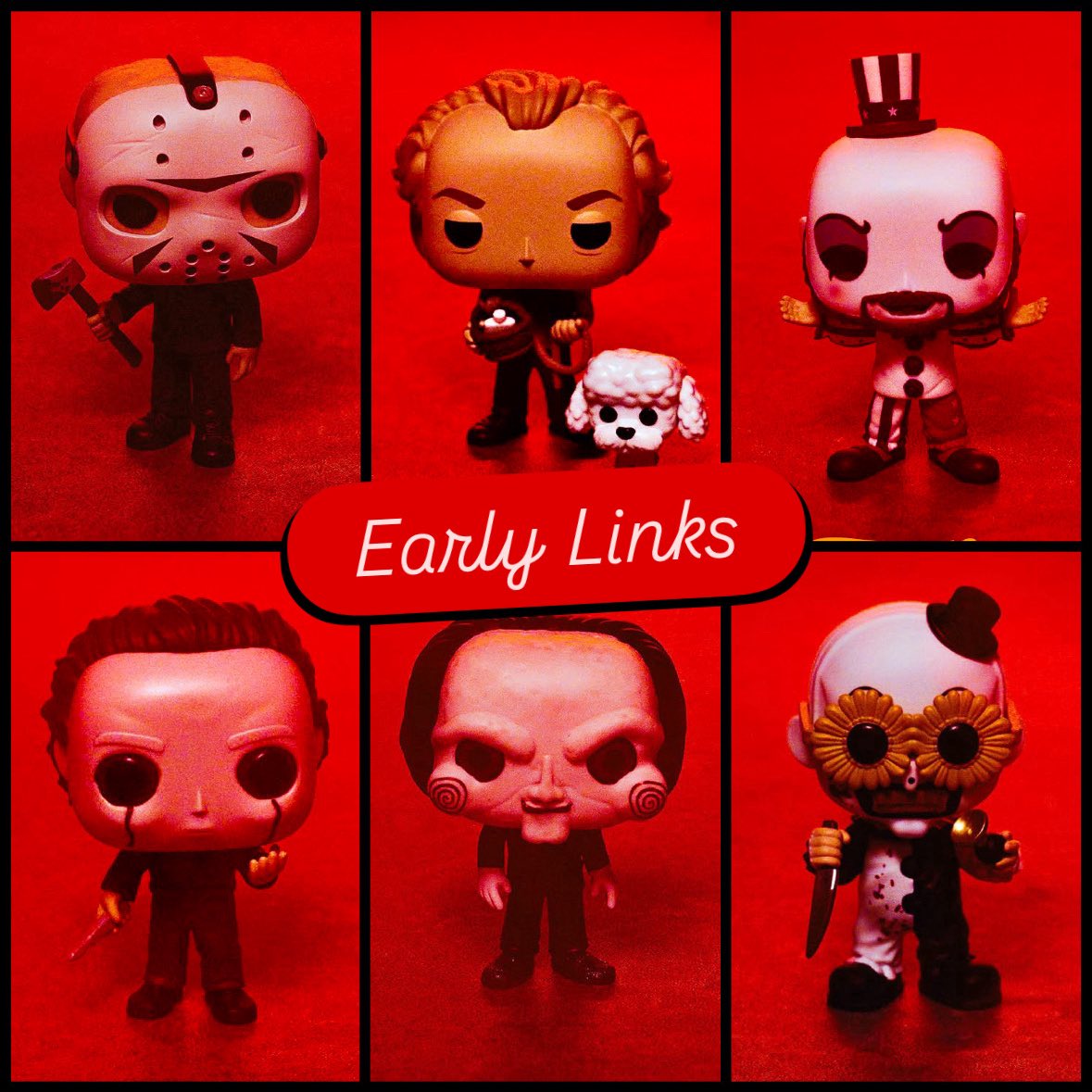 Are you ready for Hot Topic’s Scare Fair? Here’s your early links! Expect them to go live .. tomorrow! In stores and online .. 9AM PT most likely ~

   Jason ~ fnkpp.com/SFJaso
   Buffalo ~ fnkpp.com/SFBuff
   Captain ~ fnkpp.com/SFSpau
   Michael ~