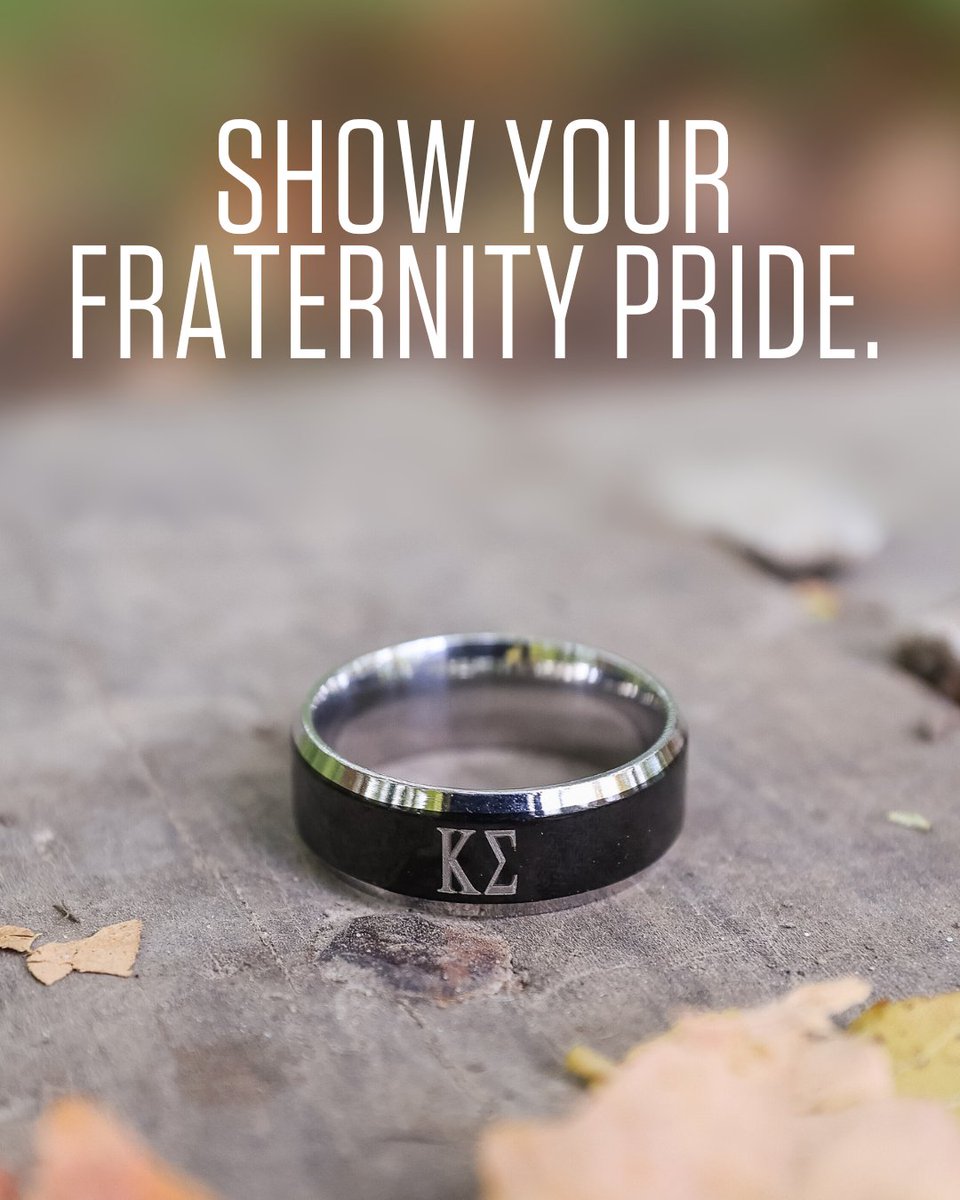 Leaves and legacy. 🍂 Show your fraternity pride this fall with jewelry customized to your organization!