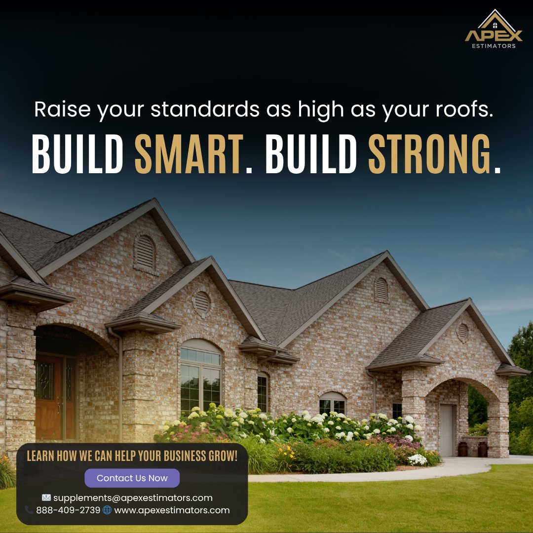 apexestimators's tweet image. Happy Monday, everyone! 🌤️
Whether it’s your work, your goals, or your growth — build with purpose.
Raise your standards, strengthen your structure, and never settle for less.

#ApexEstimators #MotivationalMonday #RoofingIndustry #RoofingExpert