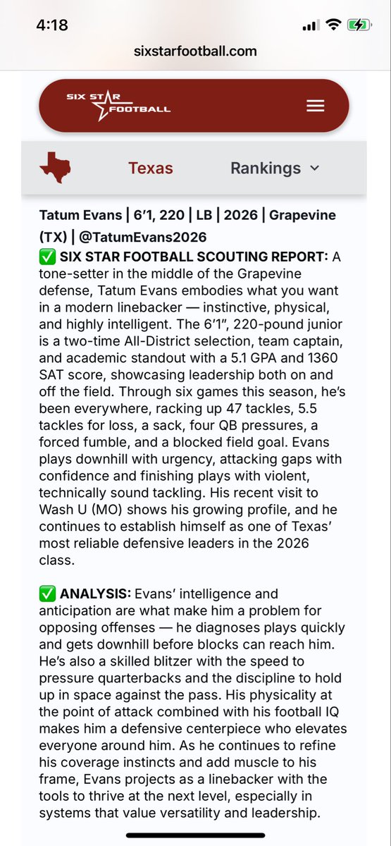 Tatum Evans tweet media