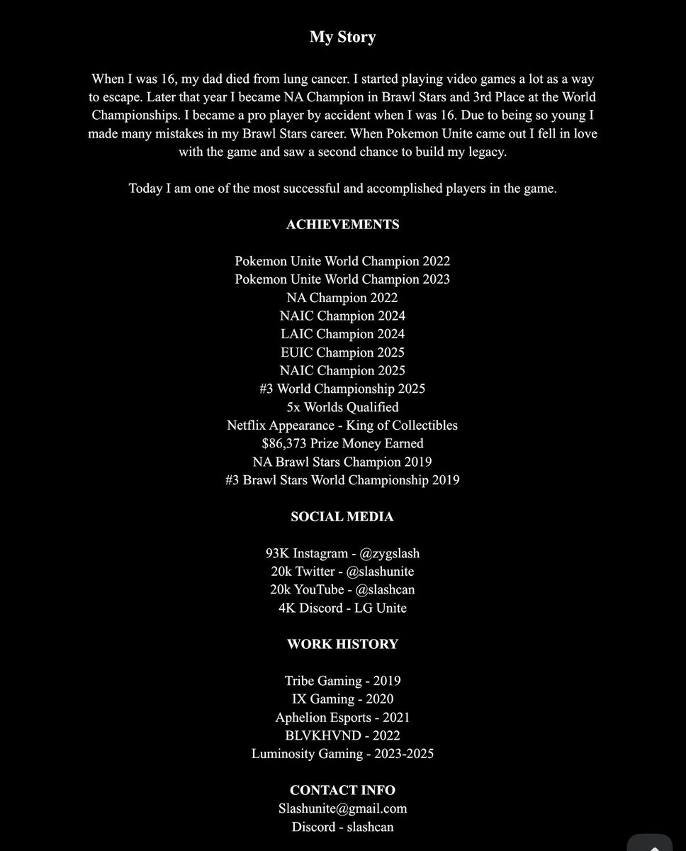 [ 2026 Pokemon Unite Update: Goodbye NA ]

Thank you <a href="/Luminosity/">Luminosity Gaming</a>