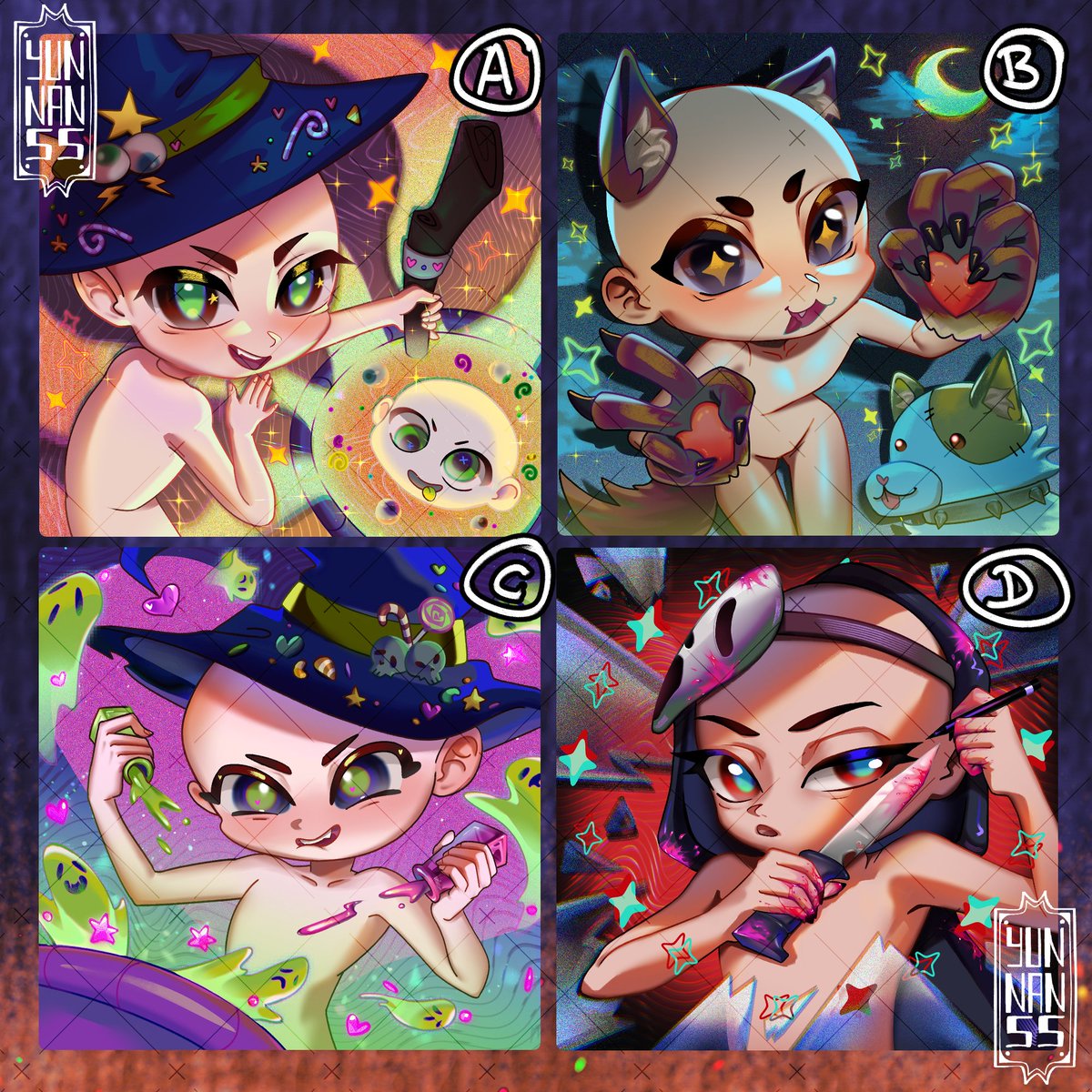 📷COMMISSIONS OPEN 📷
♦Chibi Halloween YCH ( 35$ )
📷Vgen: vgen.co/yunnan55/servi… 
♦Terms and conditions in Vgen

#VGenComm #ArtCommission