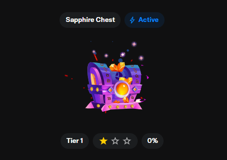 Finally made it to the <a href="/opensea/">OpenSea</a> Sapphire Chest. The last chest was rough to get through. I almost got this far without spending $1. I actually was making a nice profit getting here..Until earlier today when I messed up buying a Max Pain NFT at the wrong time. :( $sea