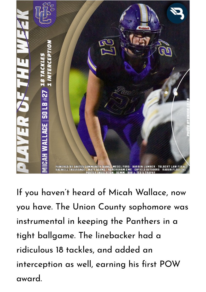 Just got my first POW thank you blitz for choosing me and for the write up. <a href="/BlitzSportsGA/">🅱🅻🅸🆃🆉</a> <a href="/RobStowe4/">Coach Rob Stowe</a> <a href="/unioncofootball/">UC Football</a> <a href="/CSAPrepStar/">PREPSTAR</a>