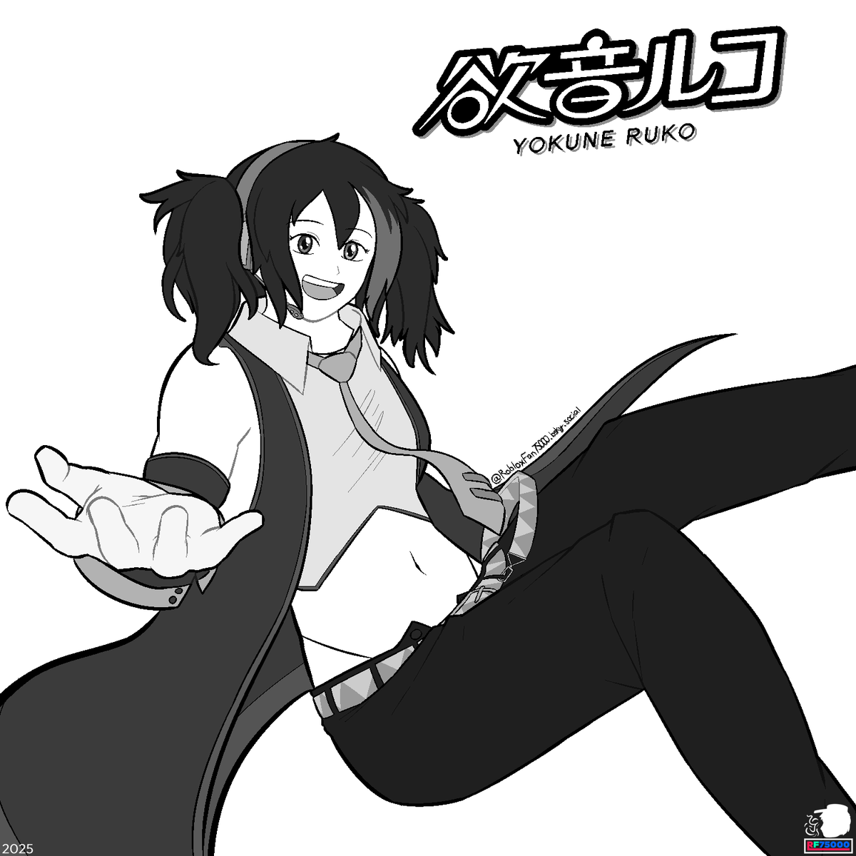 RobloxFan75000's tweet image. Doodletober 2025 - Yokune Ruko [Day 6]

Sorry if it&apos;s late again. Anyway, I have decided to draw Yokune Ruko. I&apos;m confused about the pronouns; I should use &apos;Ruko&apos; pronouns instead.