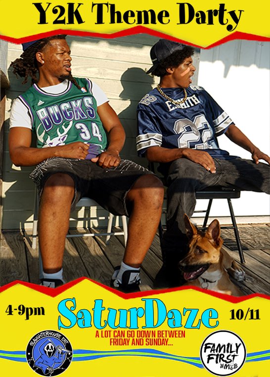 this ain’t friday this saturdaze the most anticipated day party everyone love 😜<a href="/Family1stTheMob/">Family First The Mob</a>