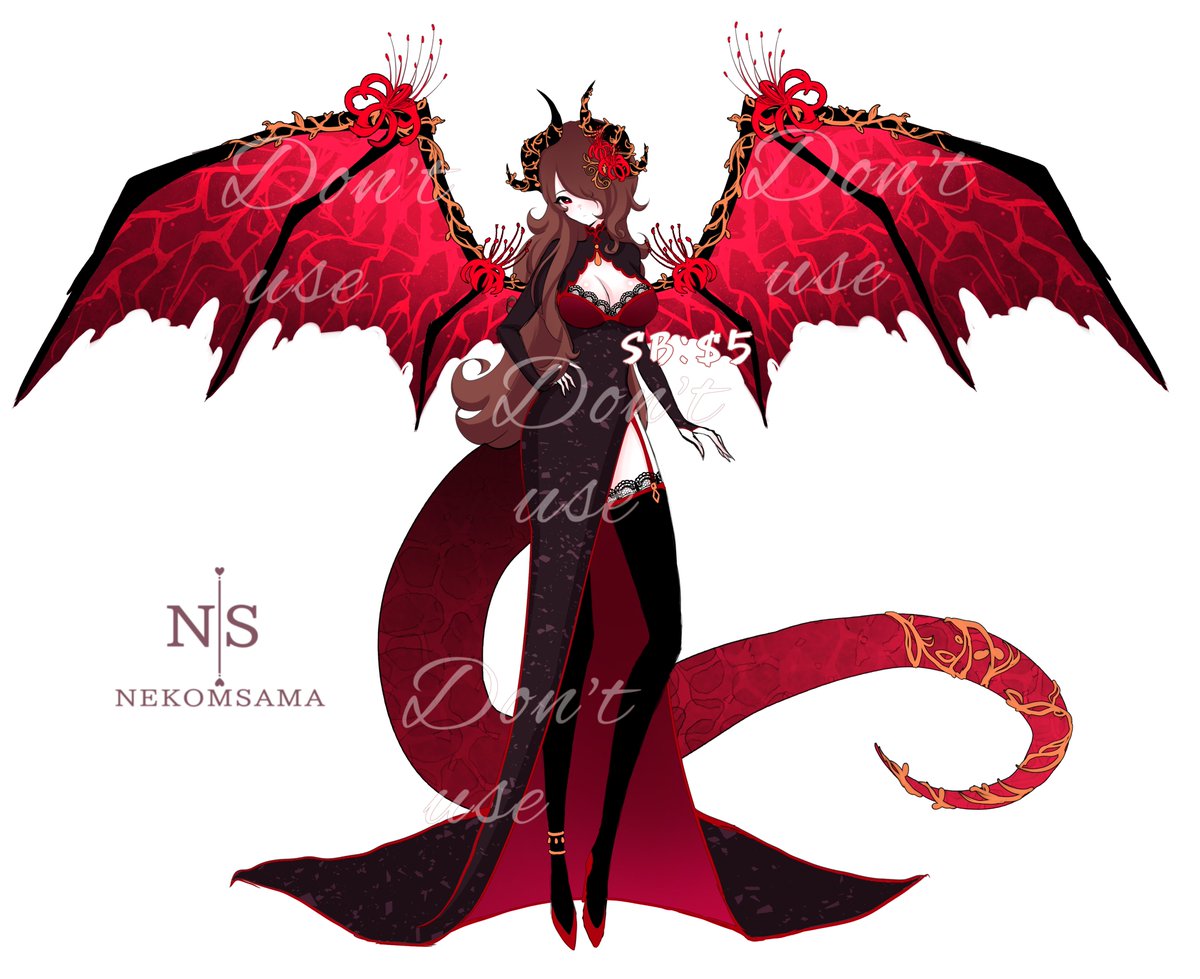 NekomSama's tweet image. Dragon Lycoris
Day 07/31
⋆ ˚｡⋆୨୧˚　˚୨୧⋆｡˚ ⋆
SB: $5
Min: $1
AB: $150
From $150 — commercial use, additional headshot drawing and would greatly appreciate such support!!
● Payment only by PayPal or bank card(lava top) #adopt #adoptober2025_insy #Vtuber素材