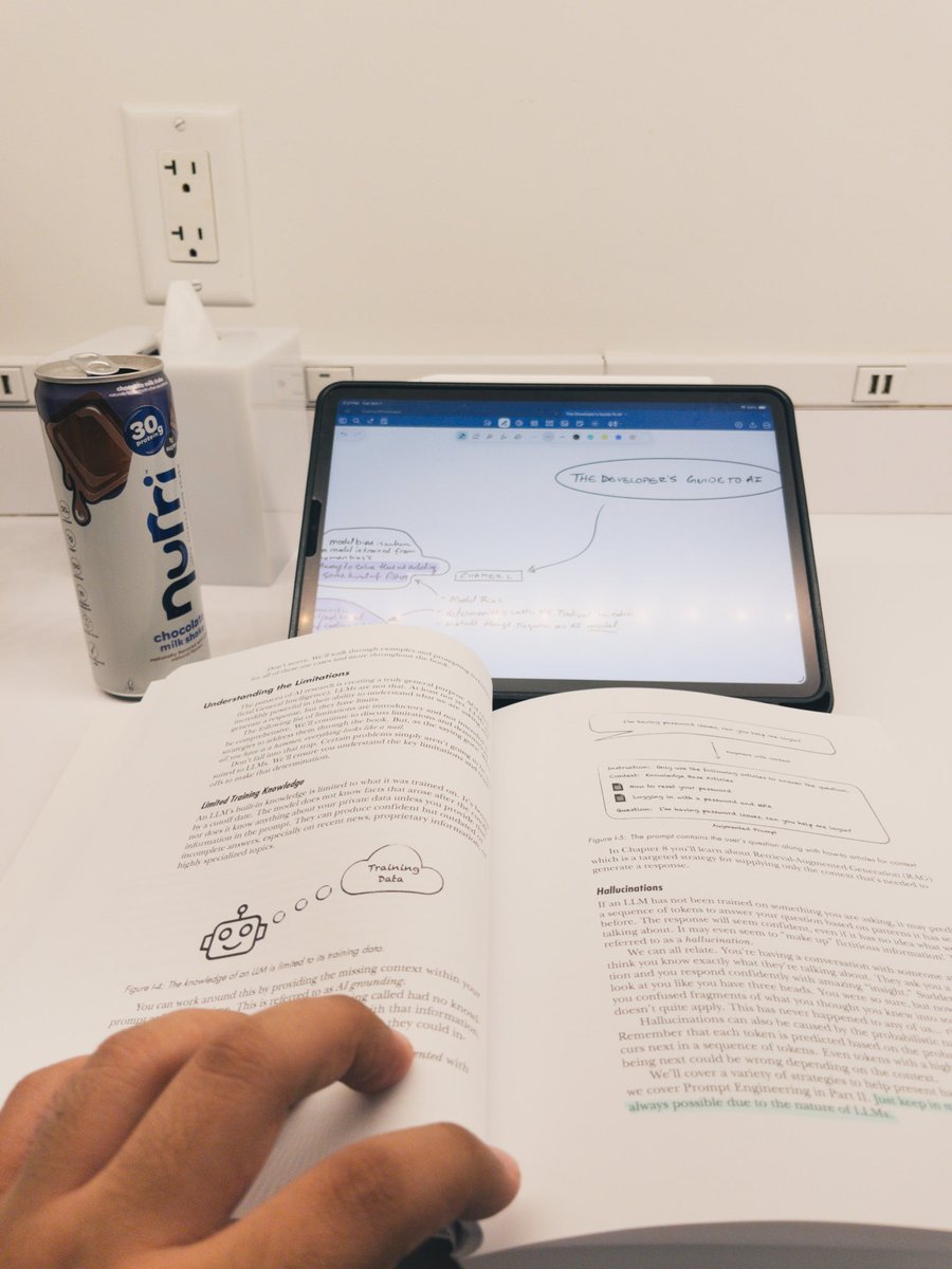 Got the chance to continue reading The Develops Guide to AI. Haven’t made massive progress but so far enjoying the topics. 
#CodingJourney