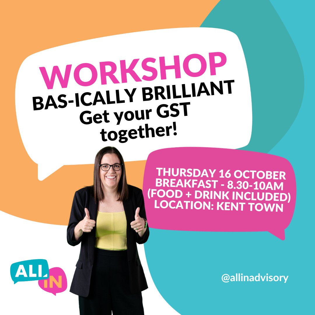 ✨ BAS-ICALLY BRILLIANT ✨

Sick of the BAS blues? Join our hands-on workshop &amp; learn to:
💻 Prep &amp; lodge BAS in Xero
🚫 Avoid costly mistakes
🧠 DIY BAS like a boss

☕ Coffee &amp; brekkie included!
📅 16 Oct | ⏰ 8:30AM | 📍 Kent Town, SA

Spots limited loom.ly/CTosPvo