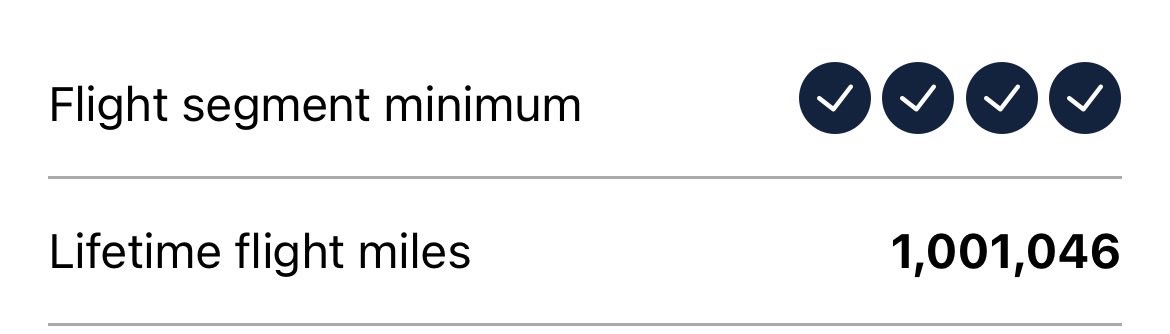 One million miles on United Airlines. Onward and upward. 🚀