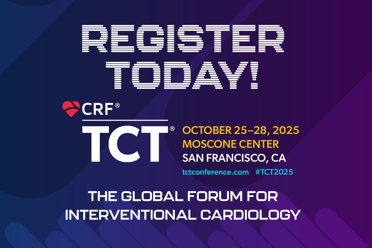 ASE360's tweet image. On October 25-28, the @crfheart&apos;s #TCT2025 will take place in San Francisco, CA! 🫀

Their Sunday session at 3:40 PM PDT, titled &quot;AI-Powered Cardiac Ultrasound: Current and Future Trends,&quot; will be held in partnership with
@ASE360. 

Register today: bit.ly/48c6rKa