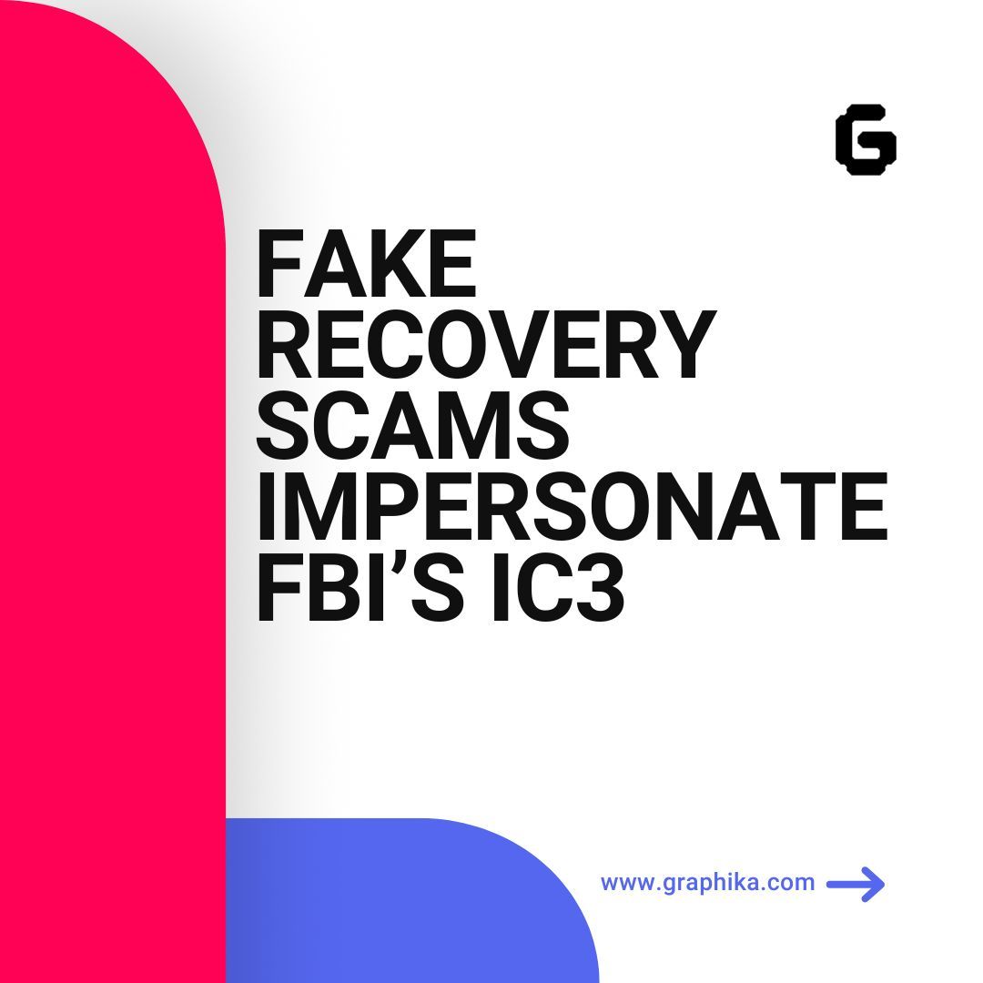 Graphika_NYC's tweet image. Scammers are impersonating the FBI’s IC3 on Facebook &amp;amp; TikTok, using AI personas, fake websites, &amp;amp; fraudulent recovery services to deceive victims.

Read the full insight: buff.ly/3E6C2TQ 

#CyberSecurity #Fraud #Graphika