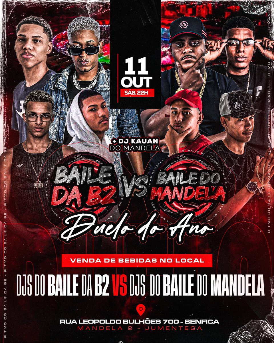 mandelinhaofc's tweet photo. SABADÃO TEM BAILE DO MANDELA APRESENTA!!!! 🔥
🥊 DUELO: DJS DO MANDELA VS DJS DA B2 🥵🚀
⏰ 23:00HRS (CHEGUEM CEDO)
🎶  MEGA ESTRUTURA DE SOM VAI FICAR DE FORA?? ESSE SÁBADO PROMETE 🤪
🎪 - LOCAL TOTALMENTE COBERTO
#VEMPROMANDELA 🇿🇦 https://t.co/AHqEiYwP4k