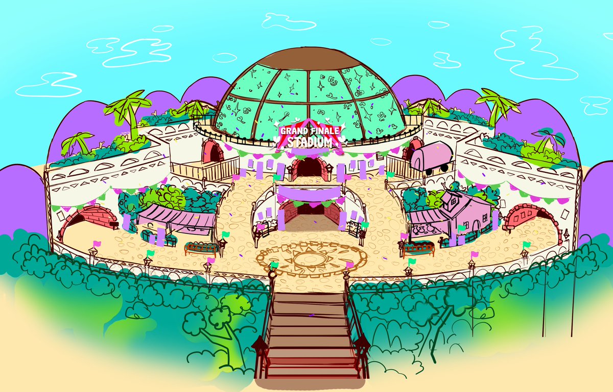 Would you look at that! 

A look at one of the initial concepts for Plaza! It's always kool to revisit these elements in their early stage.

Also, I hope you're having a great day. 🐍💙