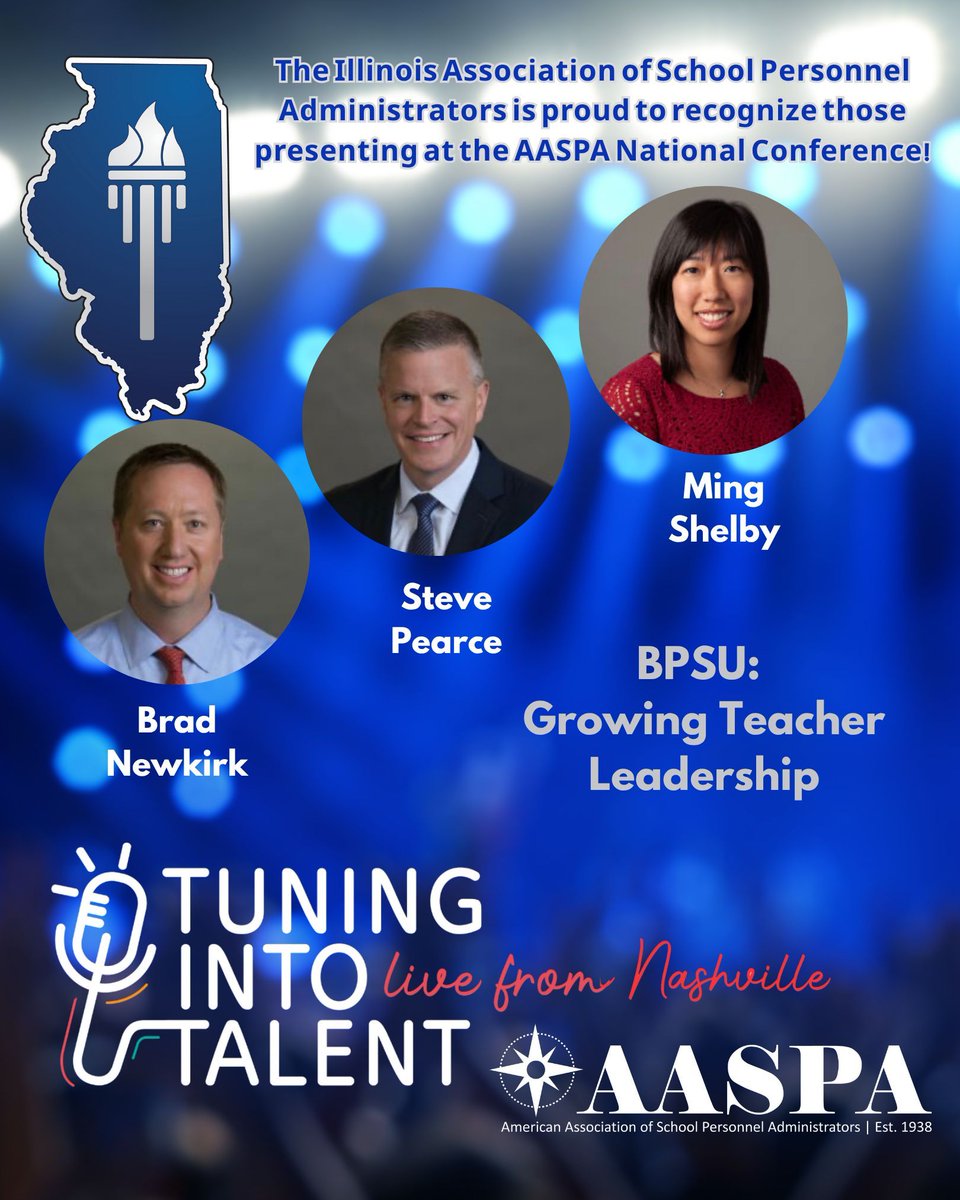 _IASPA_'s tweet image. Did you know that Illinois has over 20 Administrators presenting at 🔥 🎸 AASPA’s 87th Annual Conference this week in Nashville! #TuningIntoTalent #aaspaconference