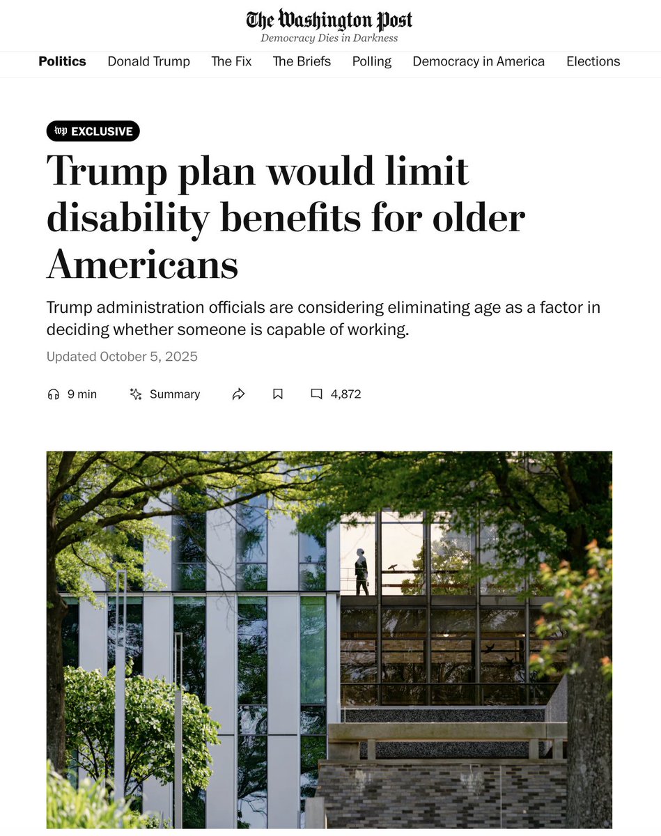 RepMikeLevin's tweet image. Social Security is a lifeline for millions of Americans, including many that are unable to work due to disability.

The Trump Admin is going against their word and SLASHING Social Security, cutting the benefits of retirees and those with extreme medical conditions.