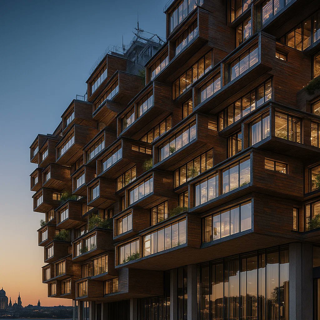 Urbanista_ai's tweet photo. Gilded honeycombs, each chamber alight, tiered towards an indigo horizon.

#ai #architecture #design #ai_architecture https://t.co/3bcwKZjhHY