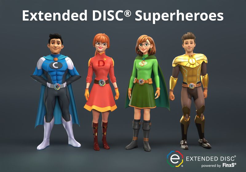 ExtendedDISC's tweet image. 🚀 NEW from Extended DISC®: The Superhero Video Series!
We’ve brought the four DISC styles to life as superheroes — complete with their superpowers and their kryptonite.
👉 Meet your DISC Superhero: hubs.li/Q03MGvlr0
#ExtendedDISC #FinxS #DISCStyles #Communication