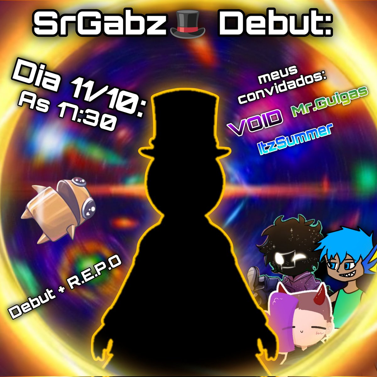SrGabzVT's tweet image. 🎩Só passando pra lembrar:
É nesse sábado eih glr,além do debut vai ter gameplay com @MGui0824 @itz__summer @323_void
Espero ver vcs nesse sábado ✨
