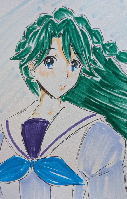 #ゴープリ10周年なので海藤みなみさん3733枚描いてお祝い (967.968) 寝起きらくがき。