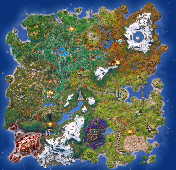 🗺️RIFT POD SPAWN LOCATIONS🗺️
Below are the spawn locations of the rift pods over 110 games:
- Clear clusters around OXR HQ, Supernova, and predator peak

These spots often give you center of 4th zone as well, so get there early, claim some space, and set yourself up for the game