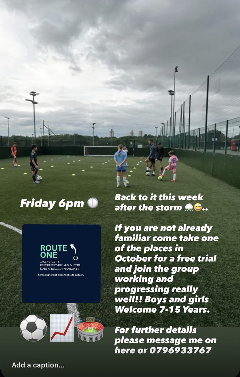 Opportunity to join the small group and individual work practice each Friday. Located at Stockport Sports Village.

Just started playing > Grassroots > Academy use the time , the space and the ball to level up. A relaxed environment encouraging kids to express and discover.