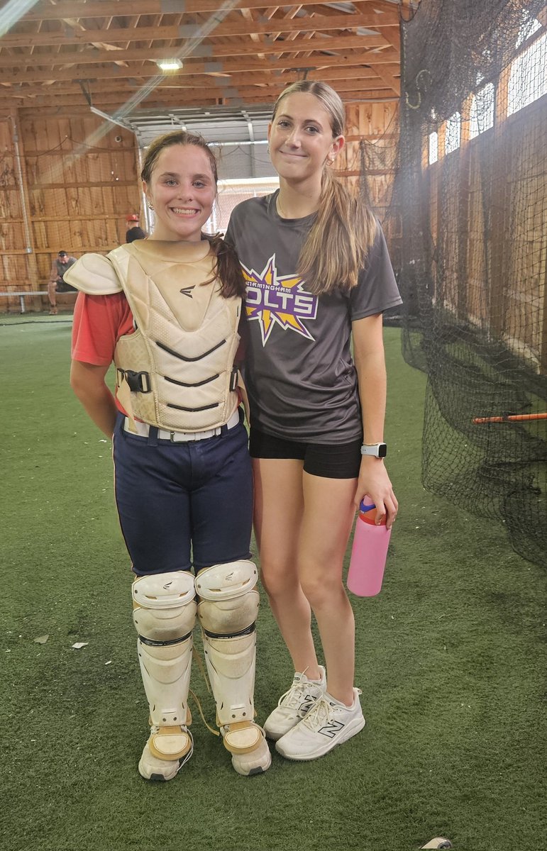 Thank you <a href="/SouderHail55155/">Hailey Souder 2030</a> for all your hardwork catching for me. 

Always fun to get a workout in with you!