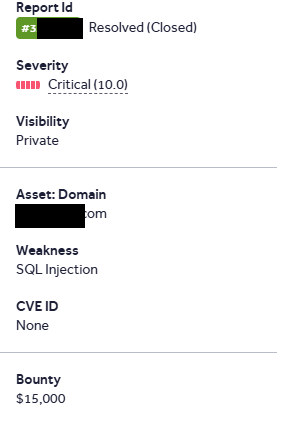 mcipekci's tweet image. We earned a $15,000 bounty on @Hacker0x01 with @saur1n! His persistence on the target paid off, uncovering SQLi leads on a major social network.

The exploit was straightforward once the query structure leaked due to verbose errors, revealing the injection point by commenting.…
