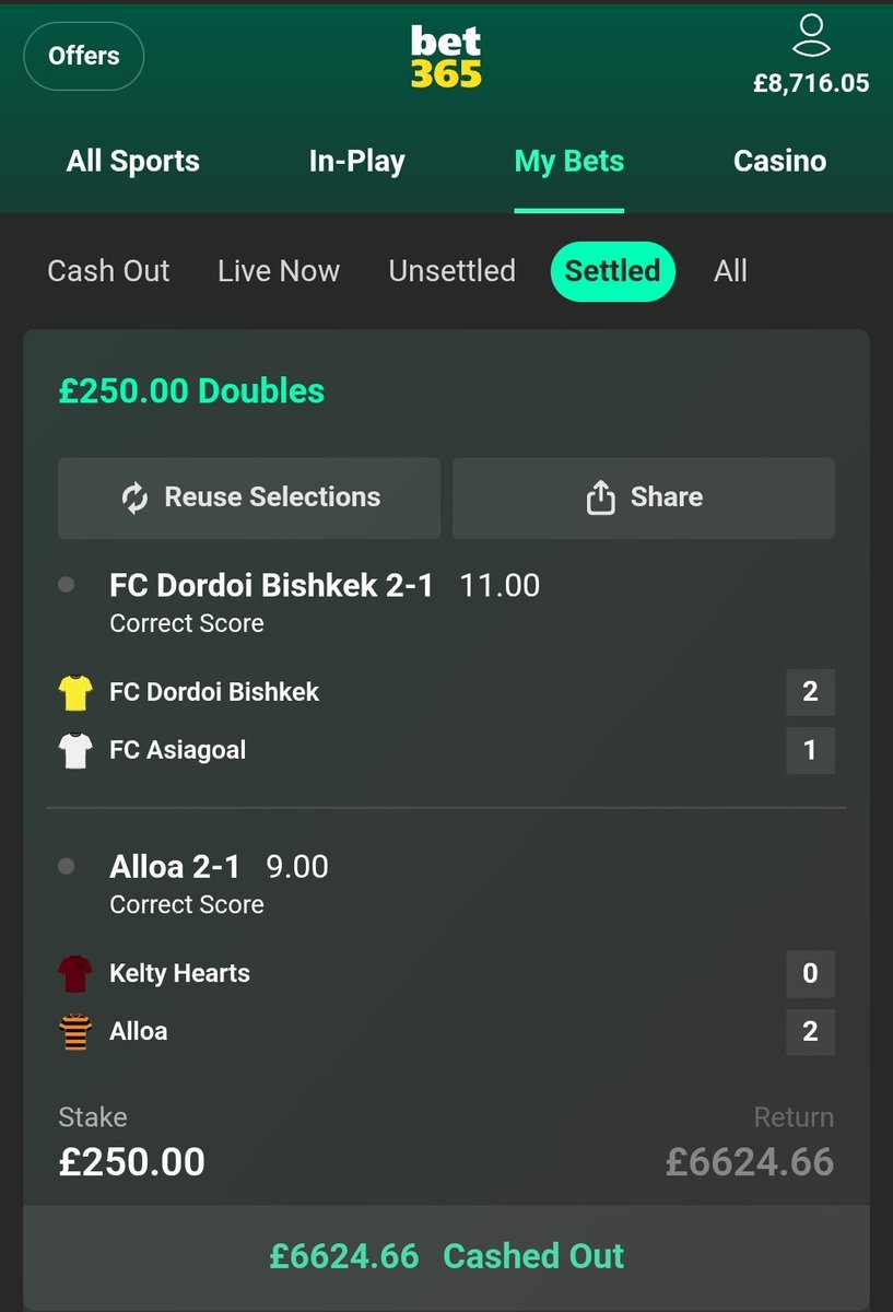 ProEdgeTips's tweet image. 💎 VIP CORRECT SCORE STRIKE 💎

£250 ➡️ £6,624.66 💰
Both scores 🔥 landed &amp;amp; we didn’t hesitate — CASHED OUT in style ✅

Ruthless precision. Elite execution. 🏆
 I’ll give £500 to 3 lucky people who ♥️likes, retweet and comment on this tweet.