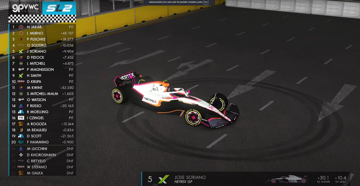 Enhorabuena a nuestro bicampeón (pronto tri), y máximo ganador histórico, Zycra, por ser campeón de la GPVWC Superlights, segunda categoría de la mayor liga de rFactor2 a nivel mundial.

Ya nos sentimos un poco menos malos por no poder ganarle una carrera en todo el año.