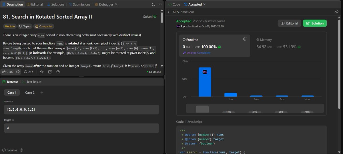 blaq_coder's tweet image. Day 10/100 of #100DaysOfCode
✅ Solved 1 LeetCode problem
✅ Solved 1 BFE.dev problem
✅ Revisited the Binary Search algorithm
✅ Brainstormed my next React project
Built a little, learned a lot. Today was both progress and prep 💪